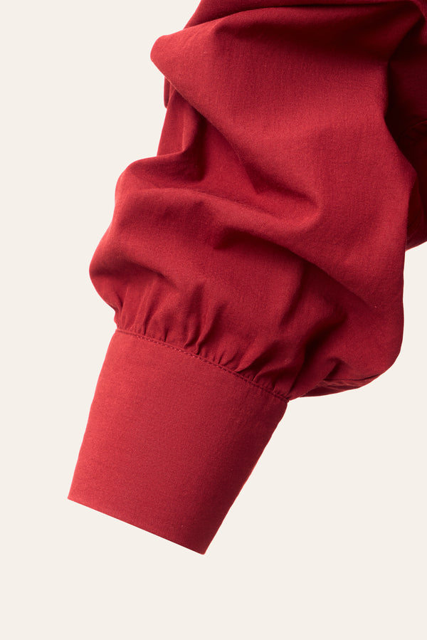 Cotton Classics Multiway Buttondown Shirt in Red