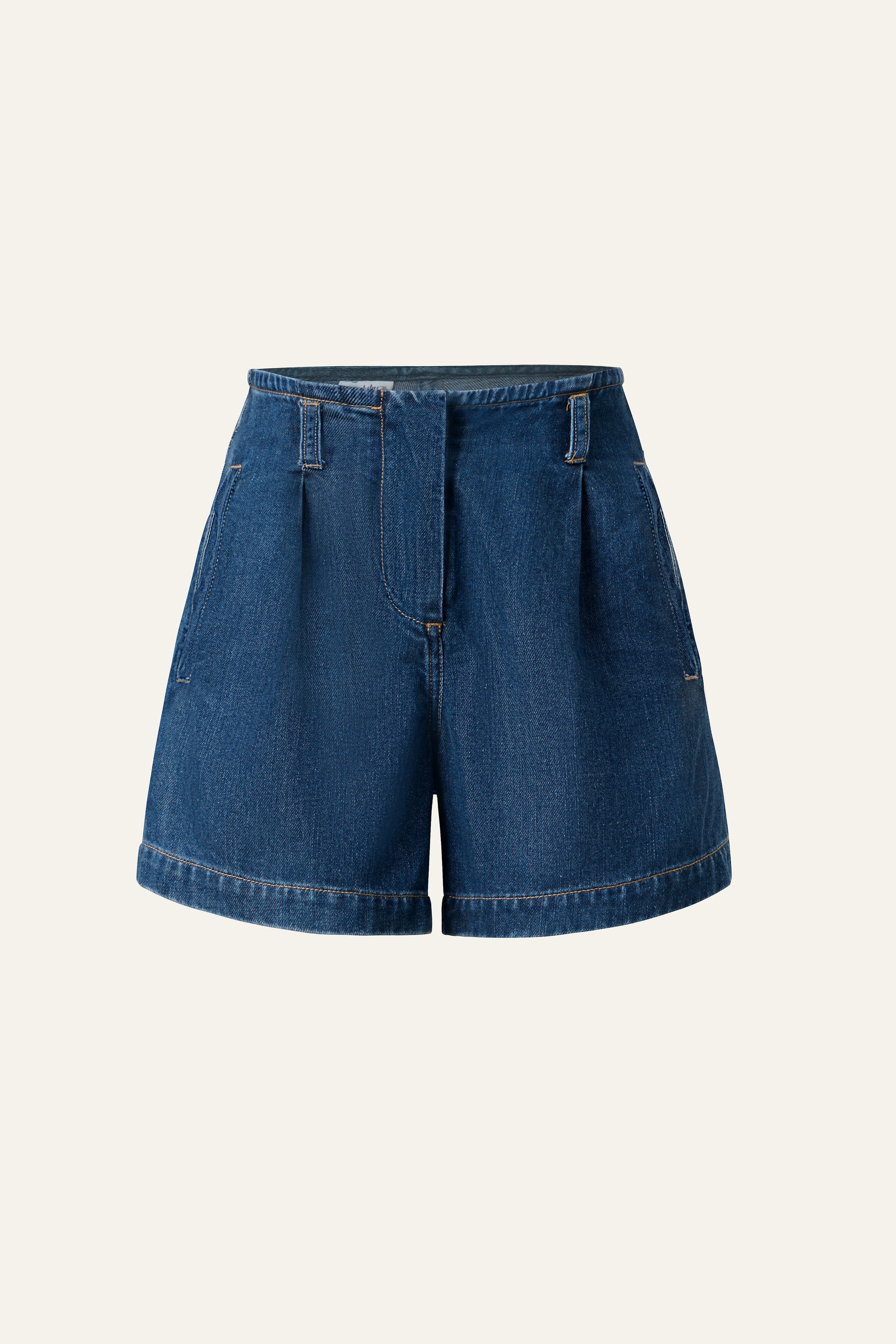 Gentle Denim A-line Shorts