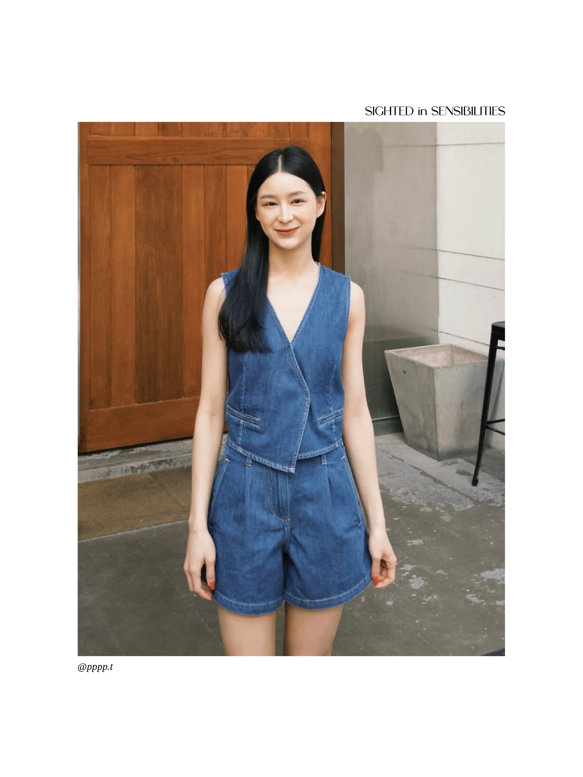 Gentle Denim Overlay Vest