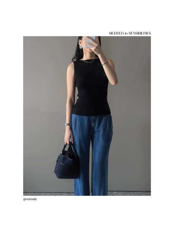 Gentle Denim Relaxed Jean in Dark Blue
