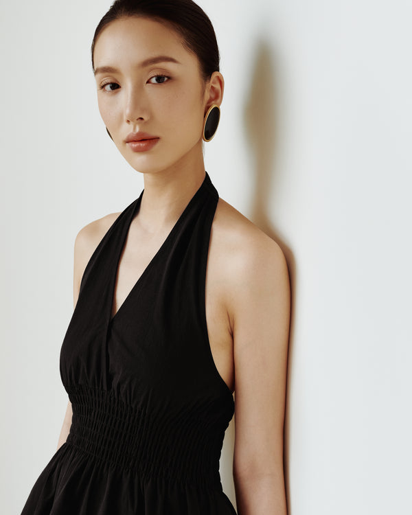 Cotton Classics Smocked Halterneck Top (Preview)