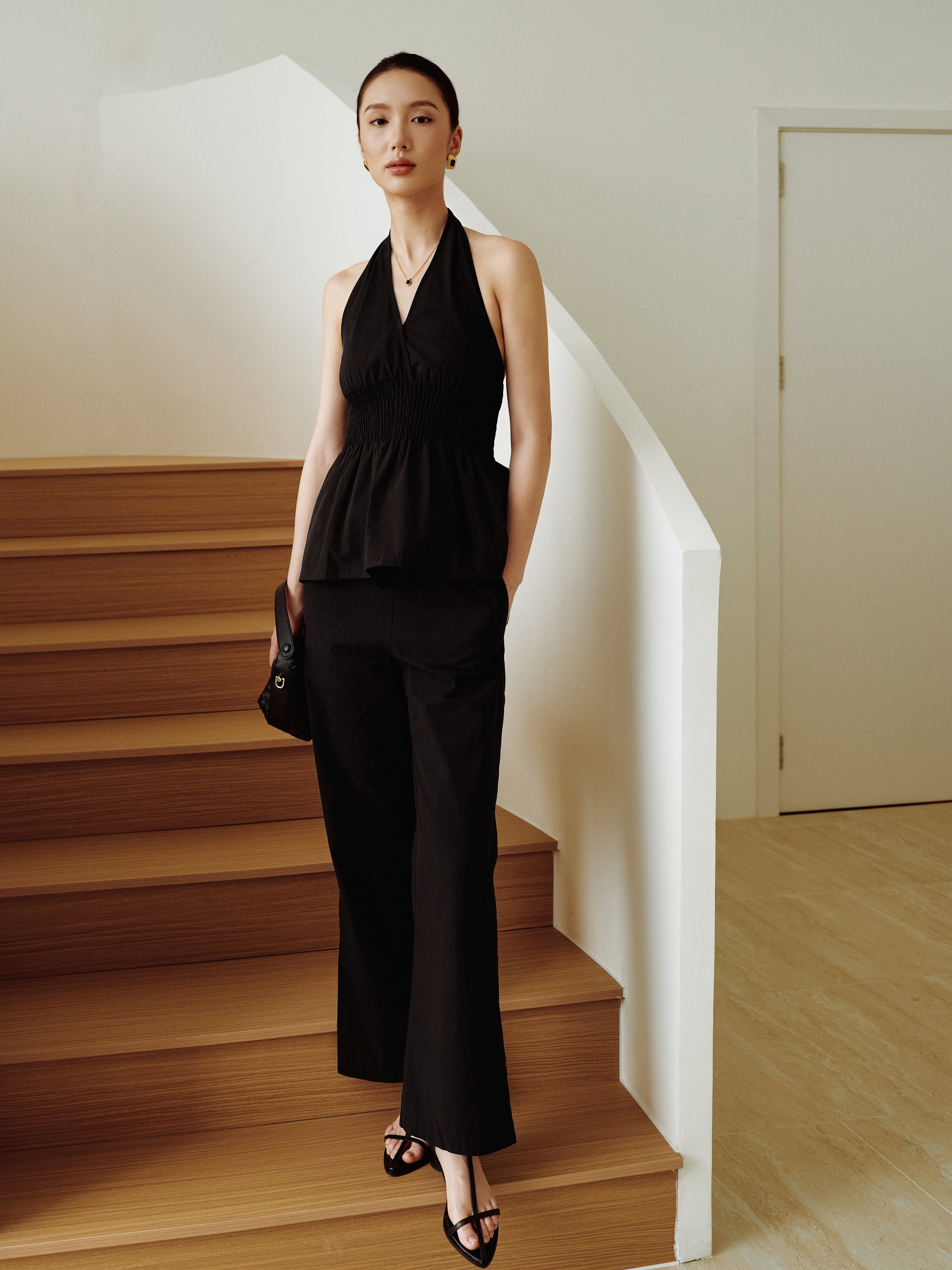Cotton Classics Effortless Elastic Pants in Black (Preview)