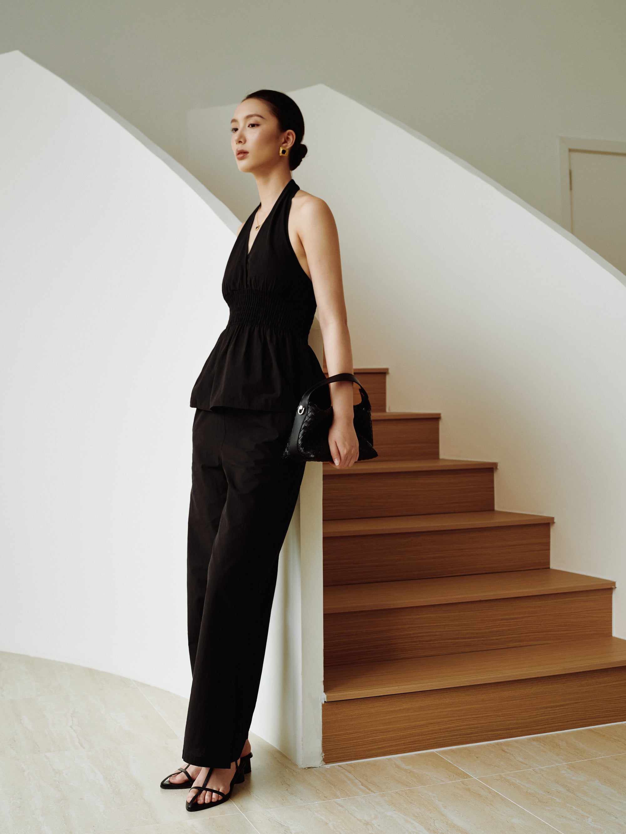 Cotton Classics Effortless Elastic Pants in Black (Preview)