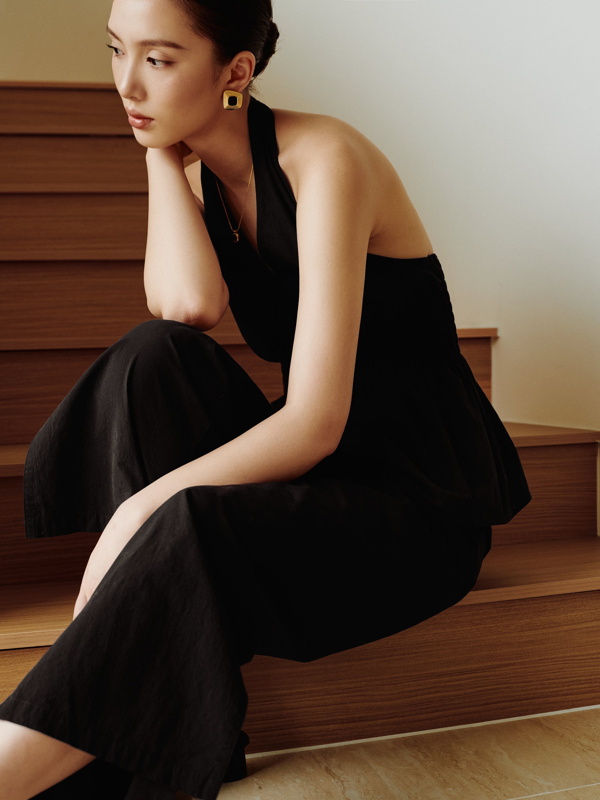 Cotton Classics Effortless Elastic Pants in Black (Preview)