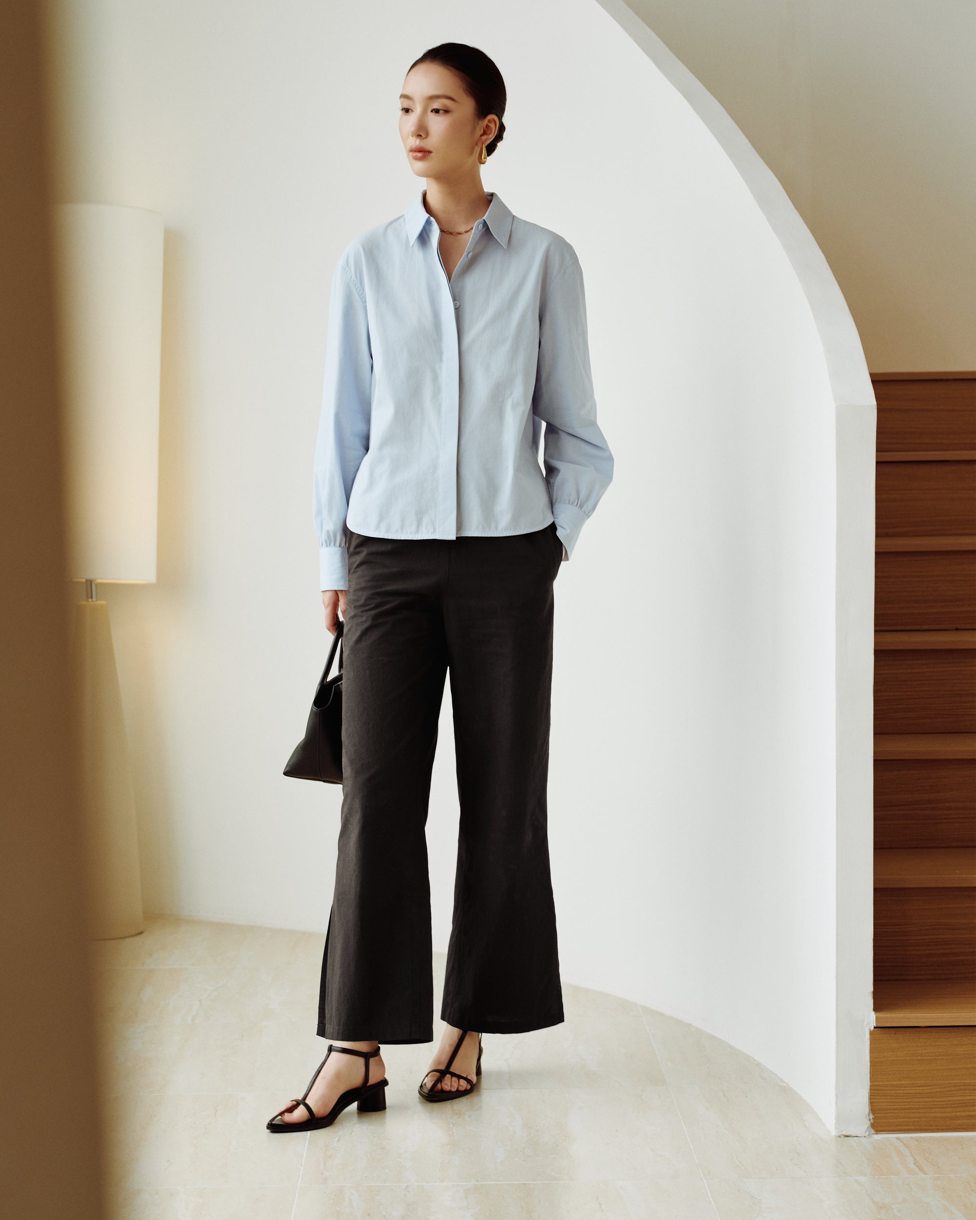 Cotton Classics Multiway Buttondown Shirt in Sky Blue (Preview)