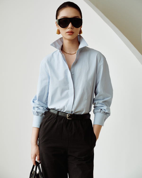 Cotton Classics Multiway Buttondown Shirt in Sky Blue (Preview)