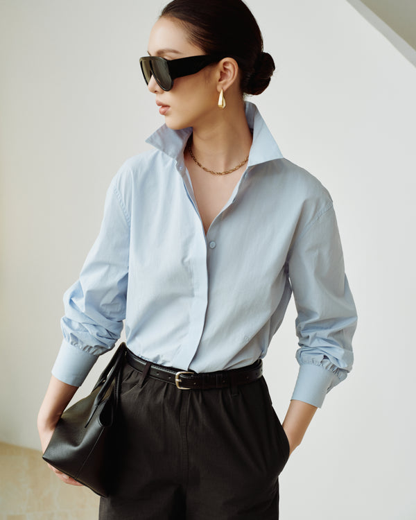 Cotton Classics Multiway Buttondown Shirt in Sky Blue (Preview)