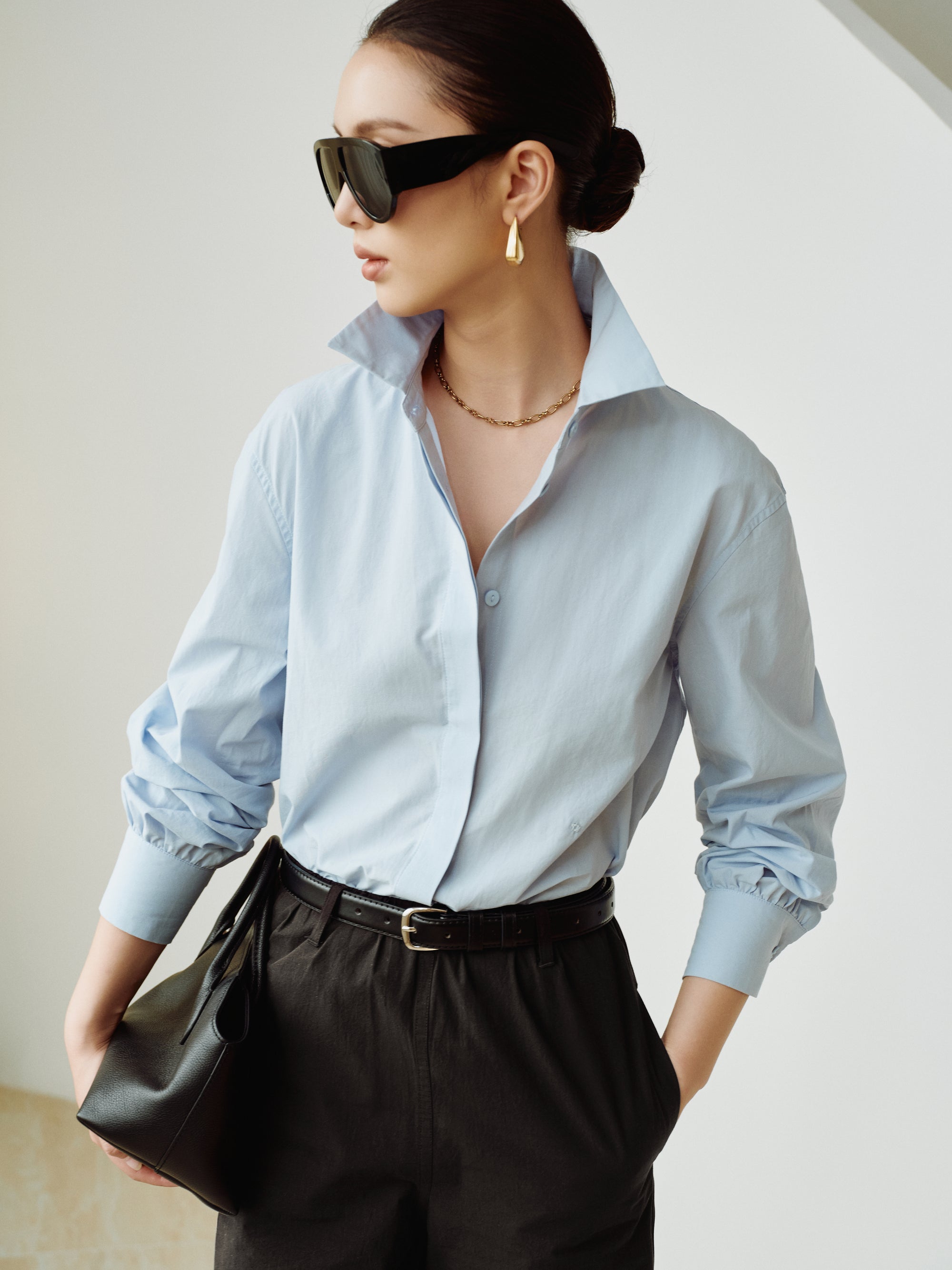 Cotton Classics Effortless Elastic Pants in Black (Preview)