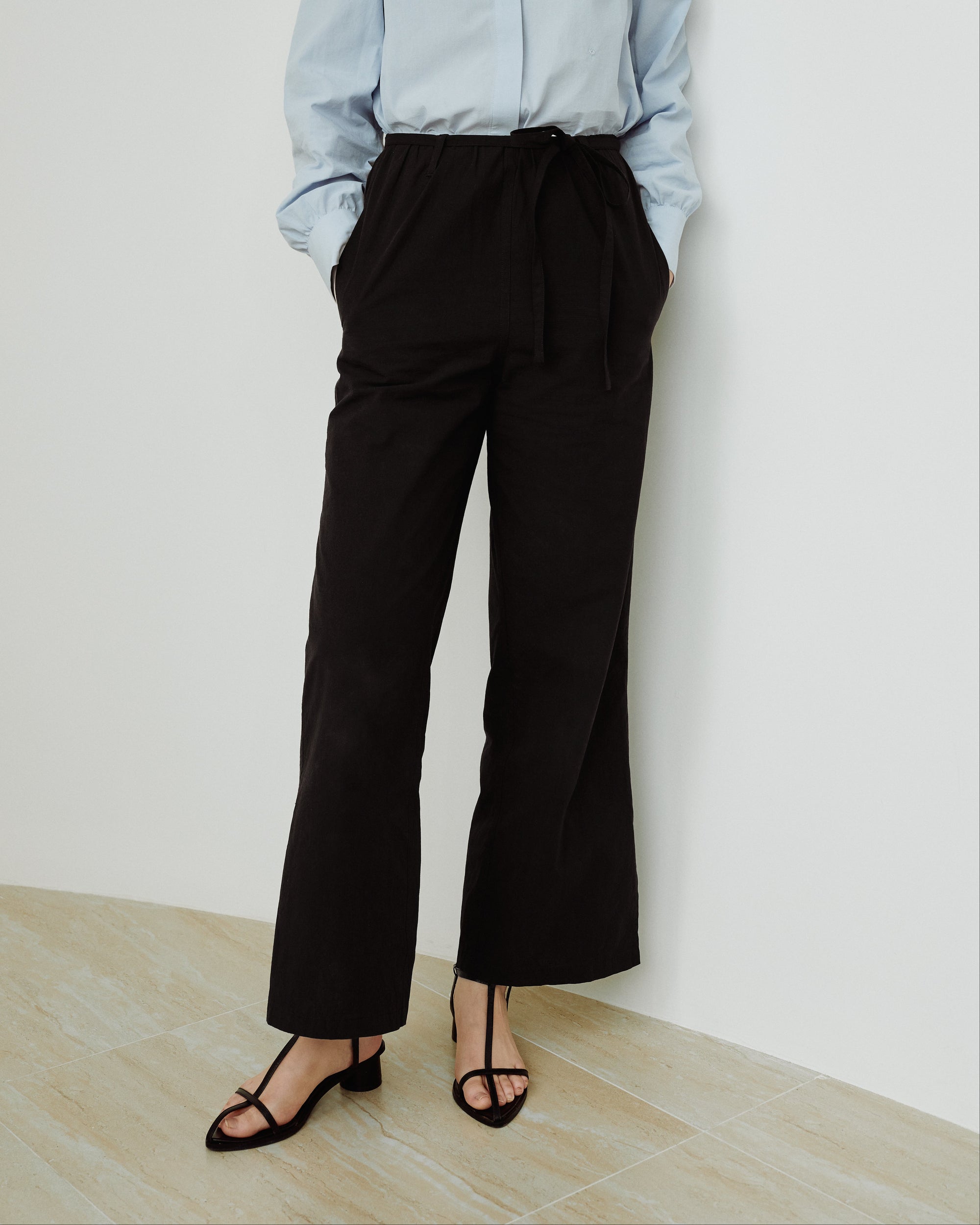 Cotton Classics Effortless Elastic Pants in Black (Preview)