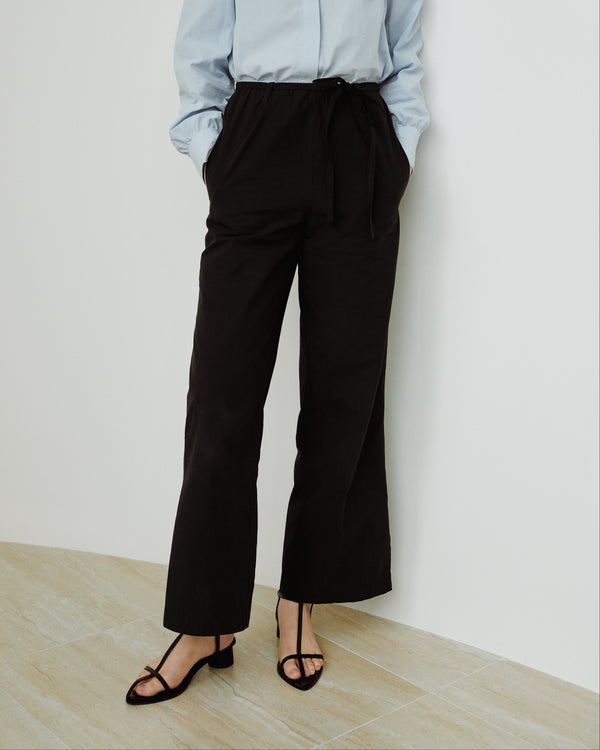 Cotton Classics Effortless Elastic Pants in Black (Preview)