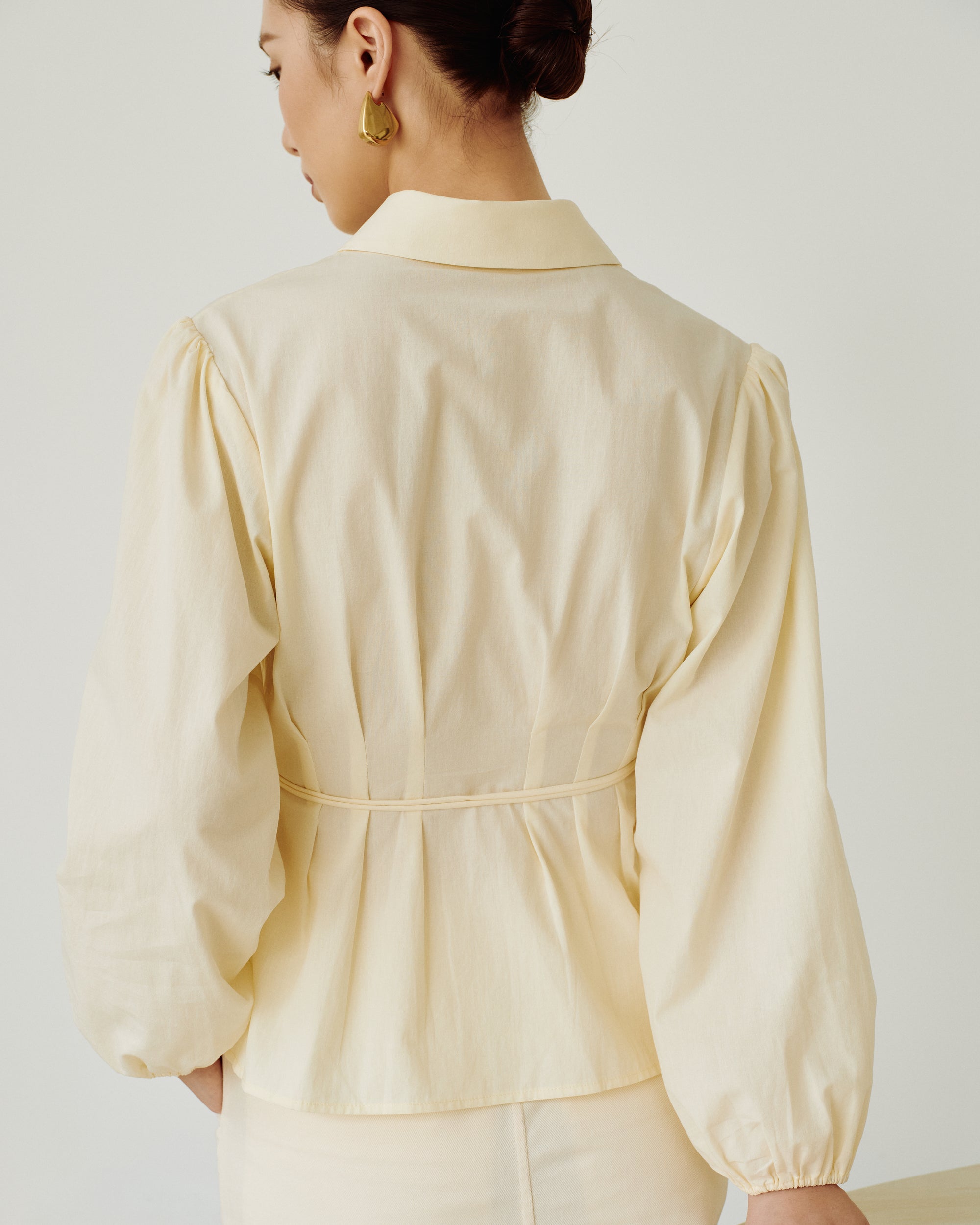 Cotton Classics Tie-Wrap Shirt in Buttermilk (Preview)