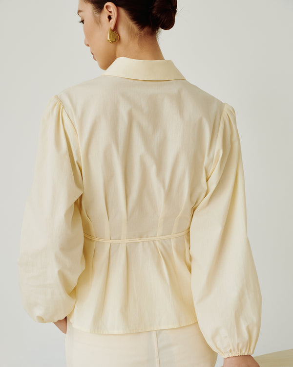 Cotton Classics Tie-Wrap Shirt in Buttermilk (Preview)