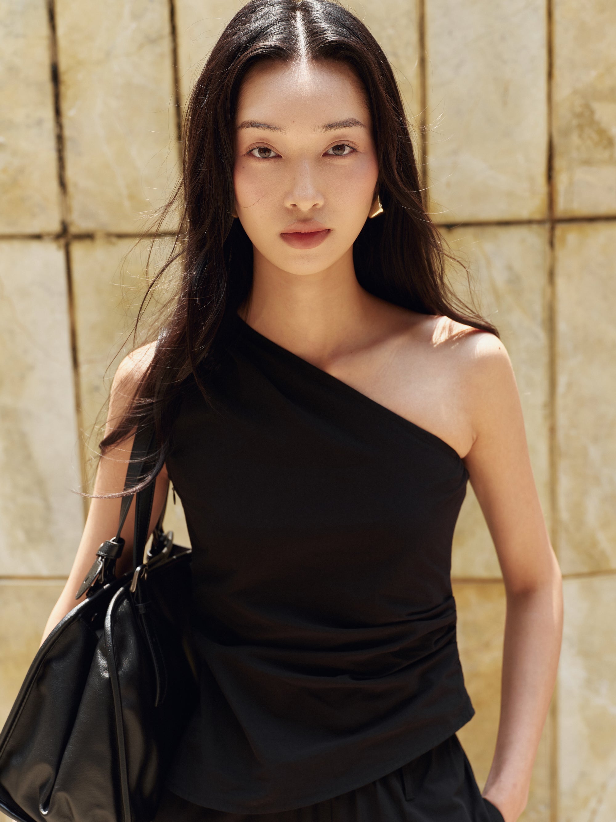 Cotton Classics Toga Top in Black