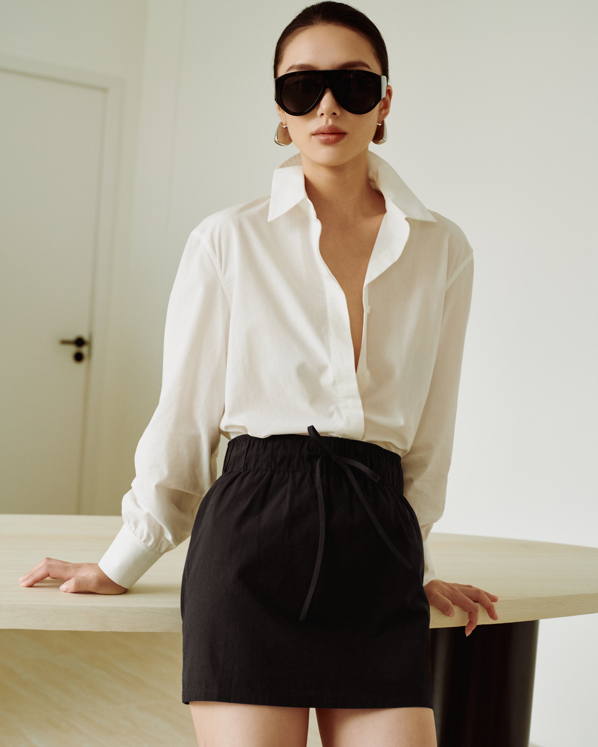 Cotton Classics Drawstring Skorts in Black (Preview)