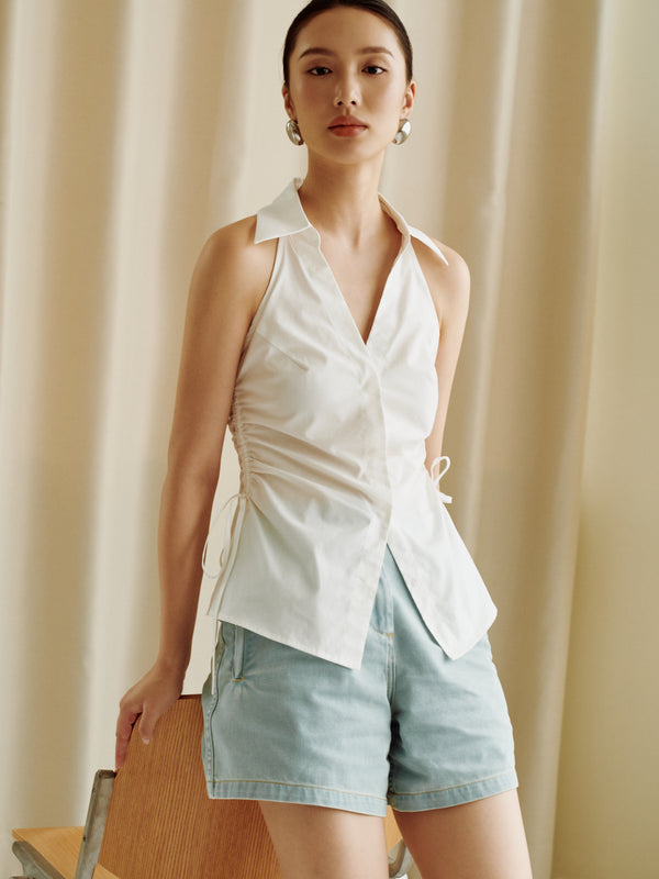SUPIMA® Cotton Classics Sleeveless Side-Tie Shirt