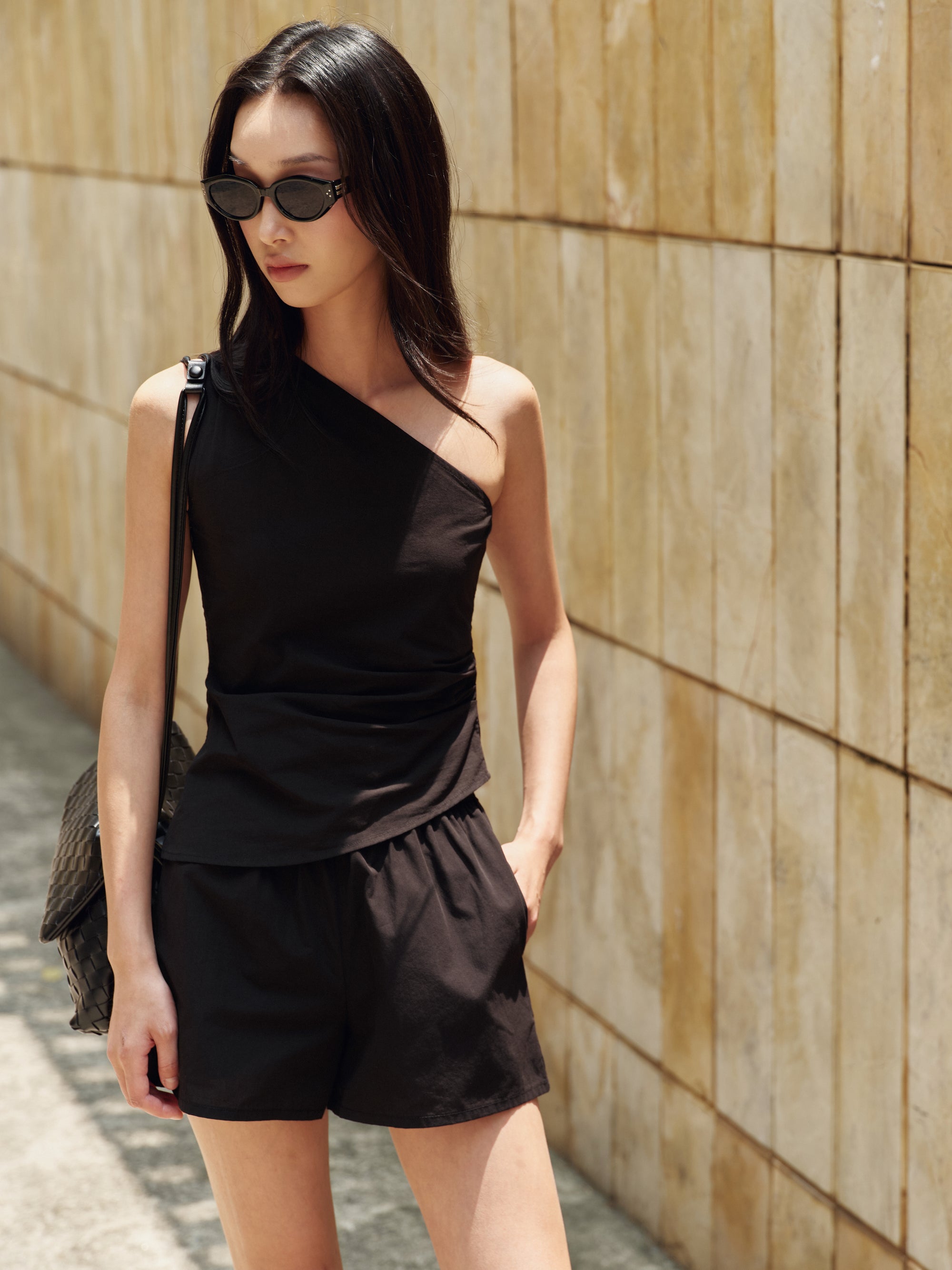 Cotton Classics Elastic Shorts in Black