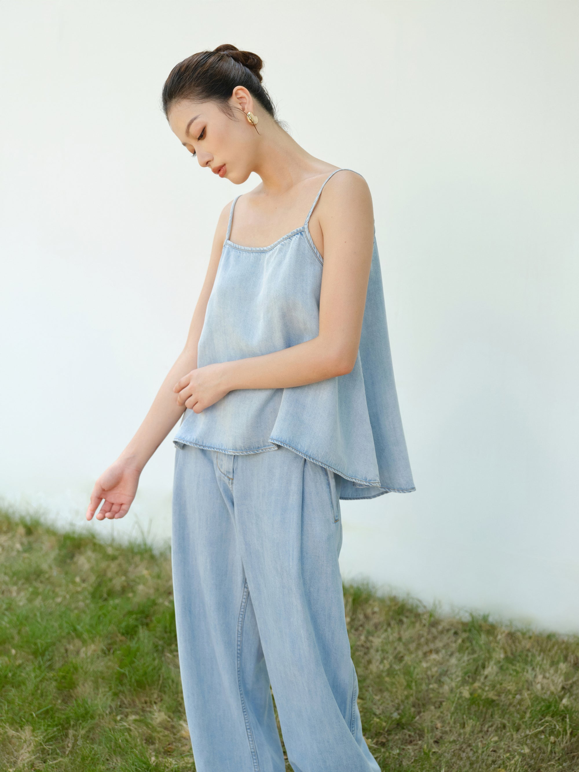 Gentle Denim Camisole Top