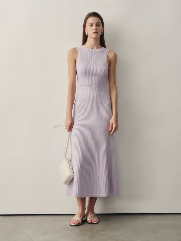 Seamless Knit Reversible Dress in Lilac