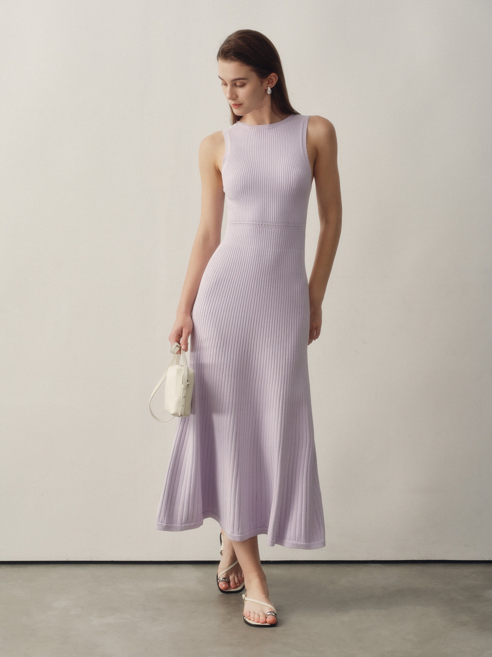 Seamless Knit Reversible Dress in Lilac Seamless Knit Reversible Dress in Lilac