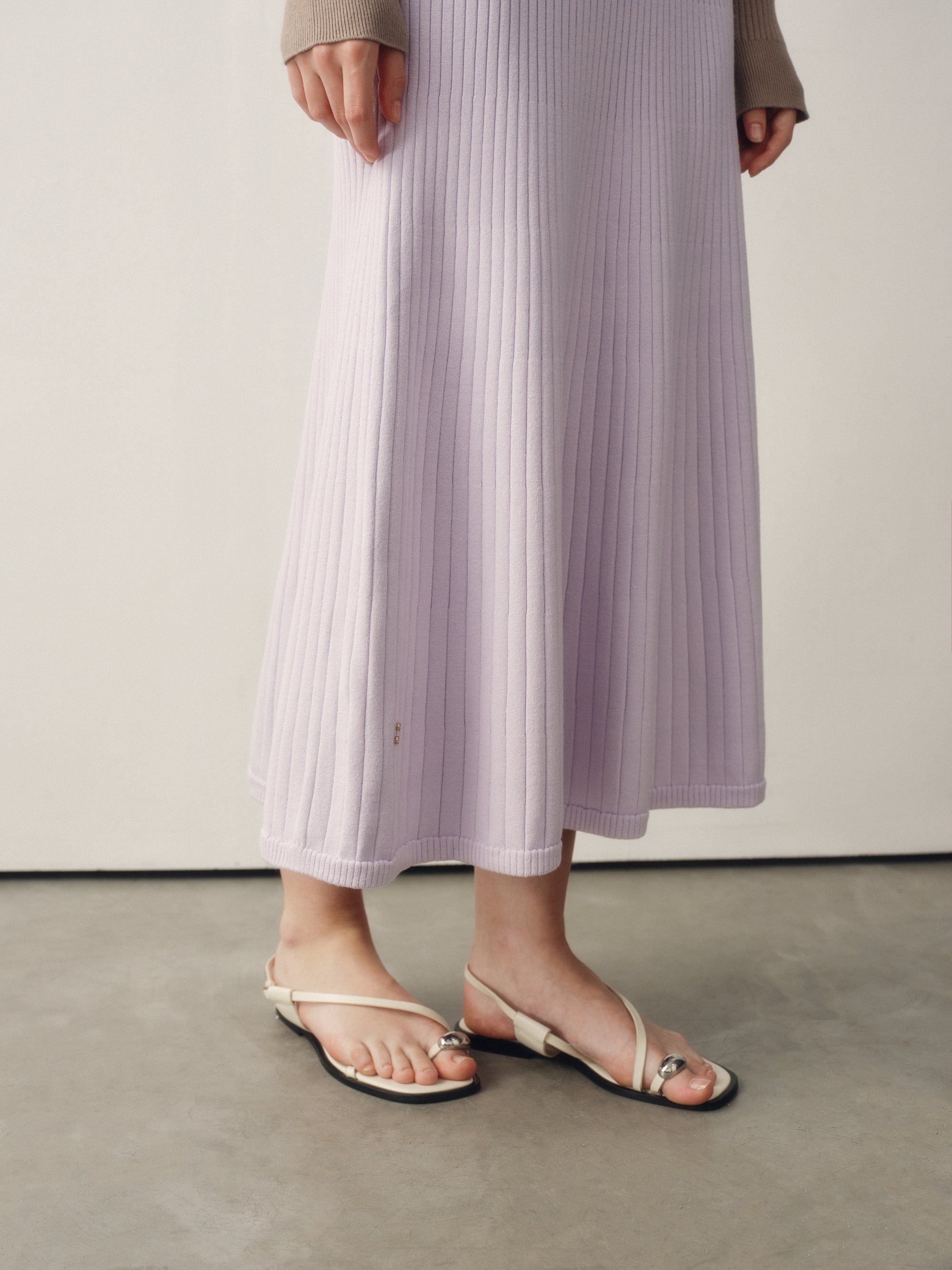Seamless Knit Reversible Dress in Lilac