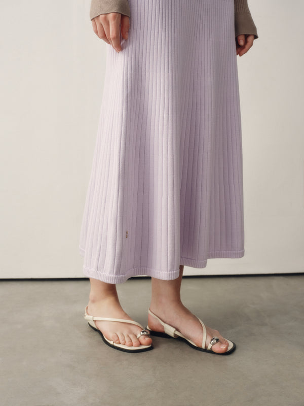 Seamless Knit Reversible Dress in Lilac