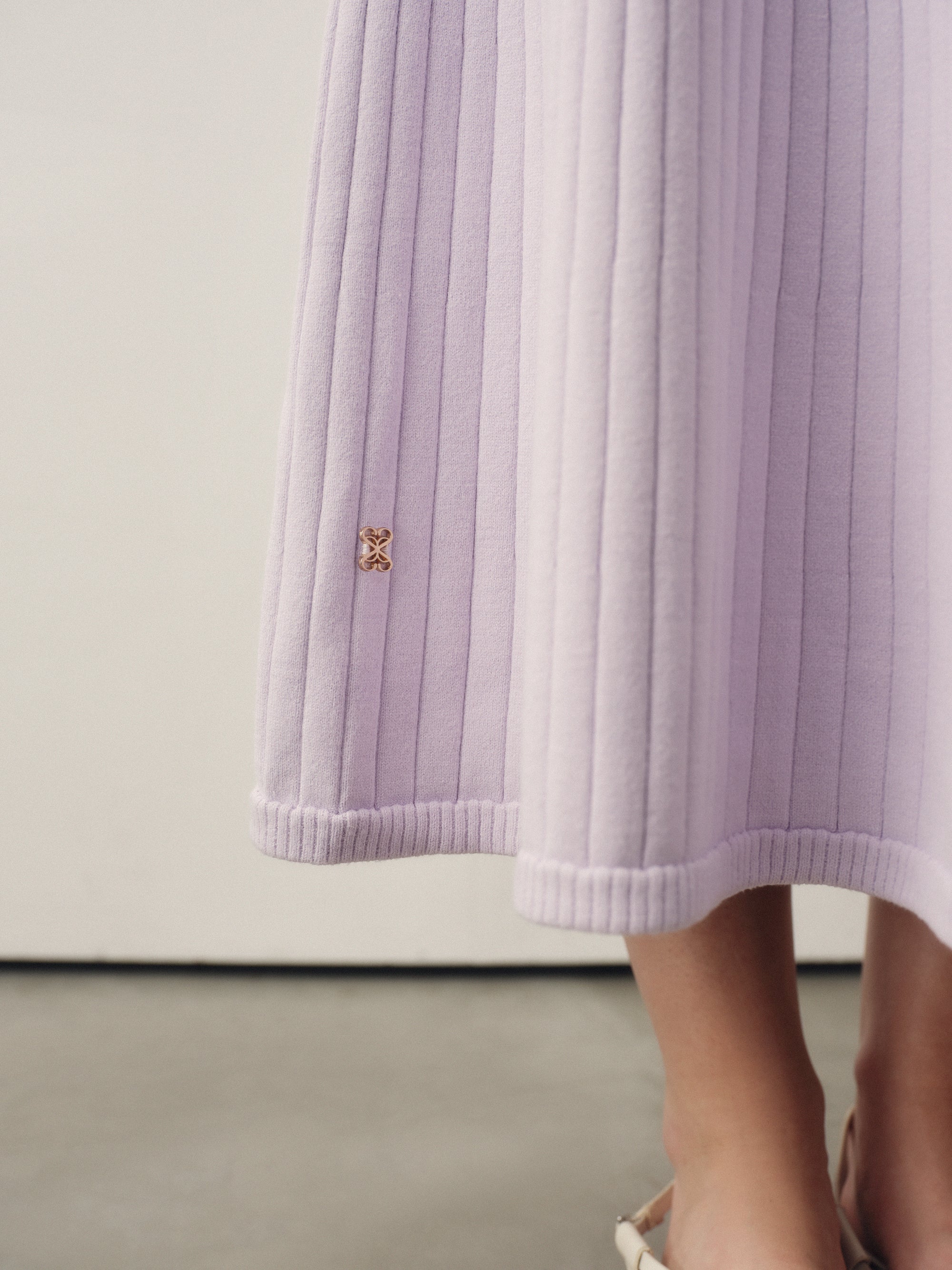 Seamless Knit Reversible Dress in Lilac