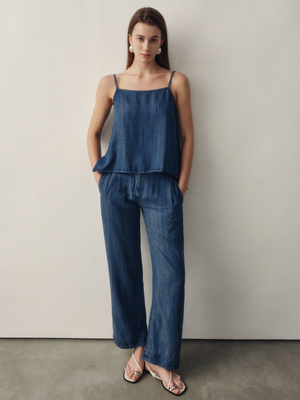 Gentle Denim Relaxed Jean in Dark Blue