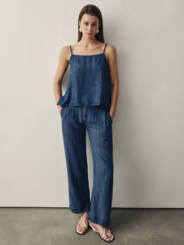 Gentle Denim Relaxed Jean in Dark Blue