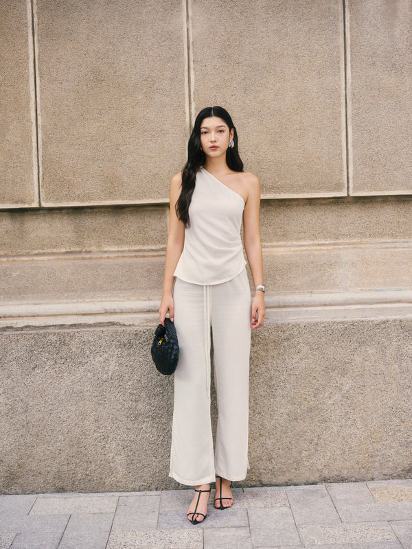 (Preorder for XS,S,M) Gentle Denim Toga Top in White
