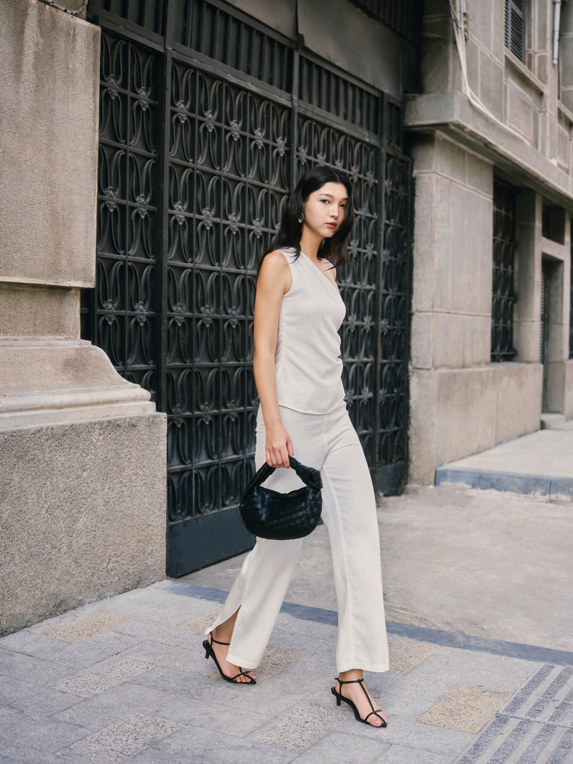 (Preorder for XS,S,M) Gentle Denim Toga Top in White