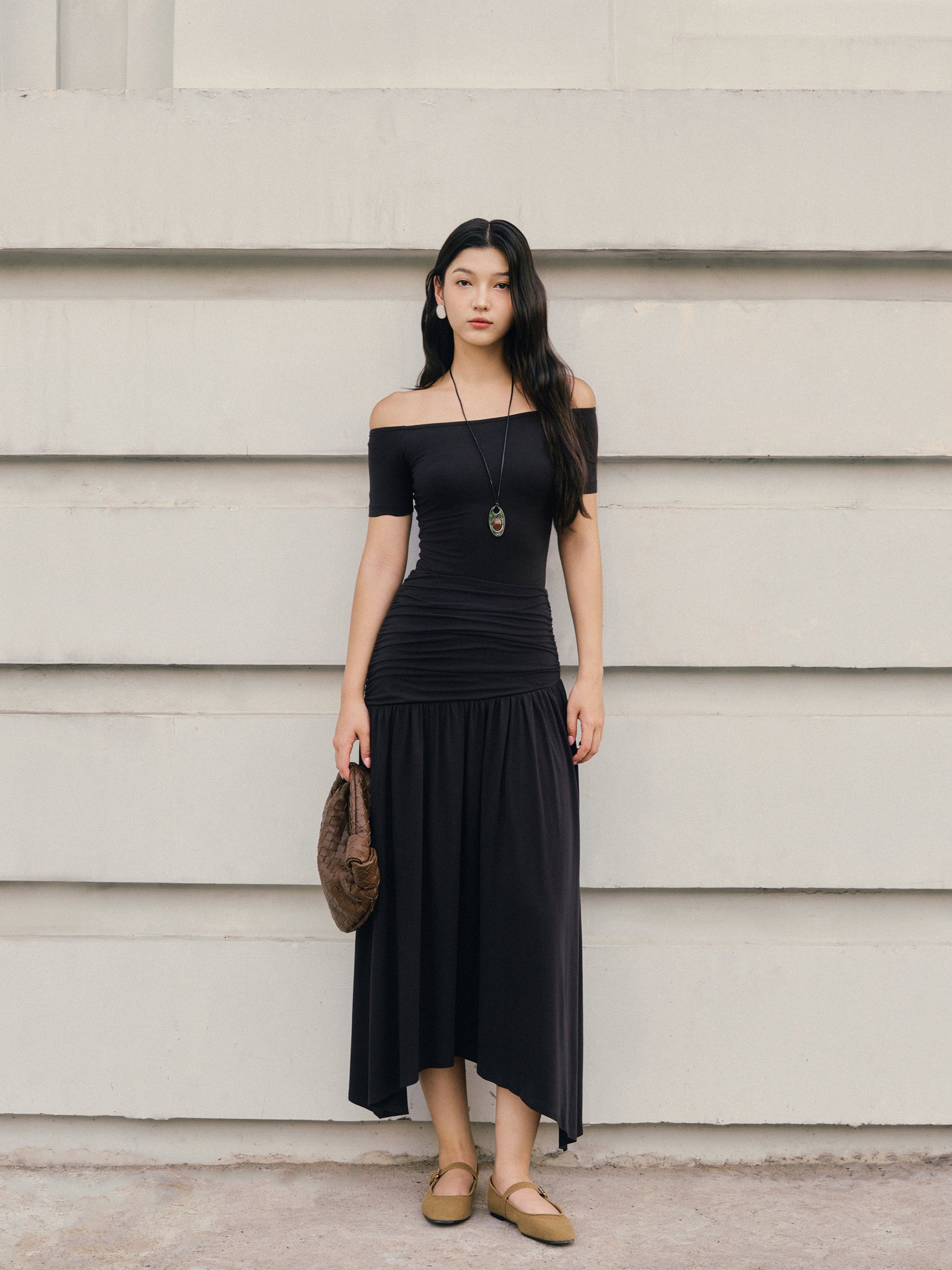 UPF50+ Stretchcosy™ Jersey Off-Shoulder Bodysuit