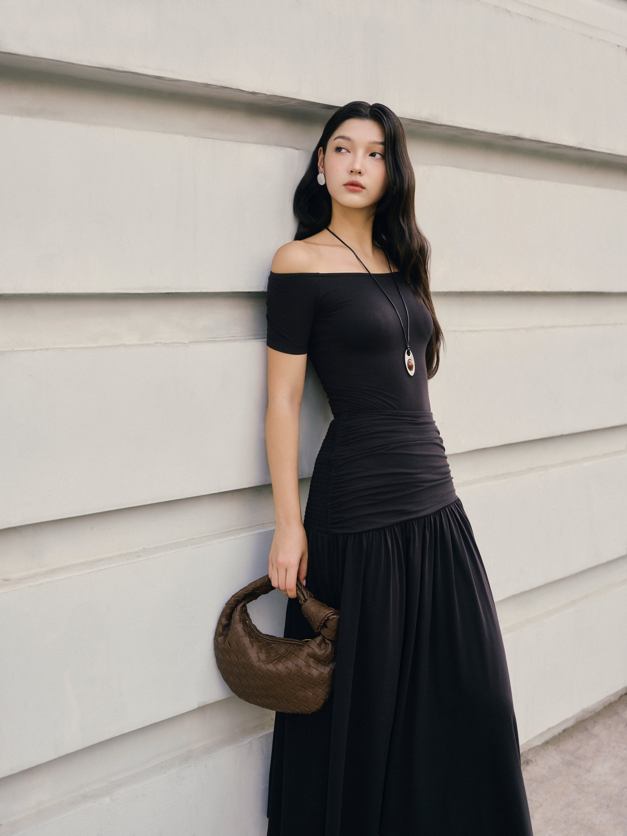 UPF50+ Stretchcosy™ Jersey Off-Shoulder Bodysuit