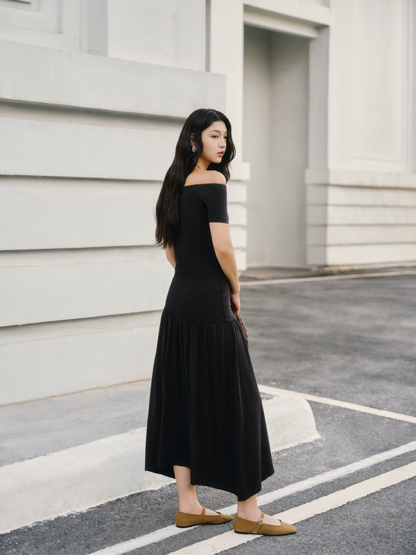 UPF50+ Stretchcosy™ Jersey Off-Shoulder Bodysuit