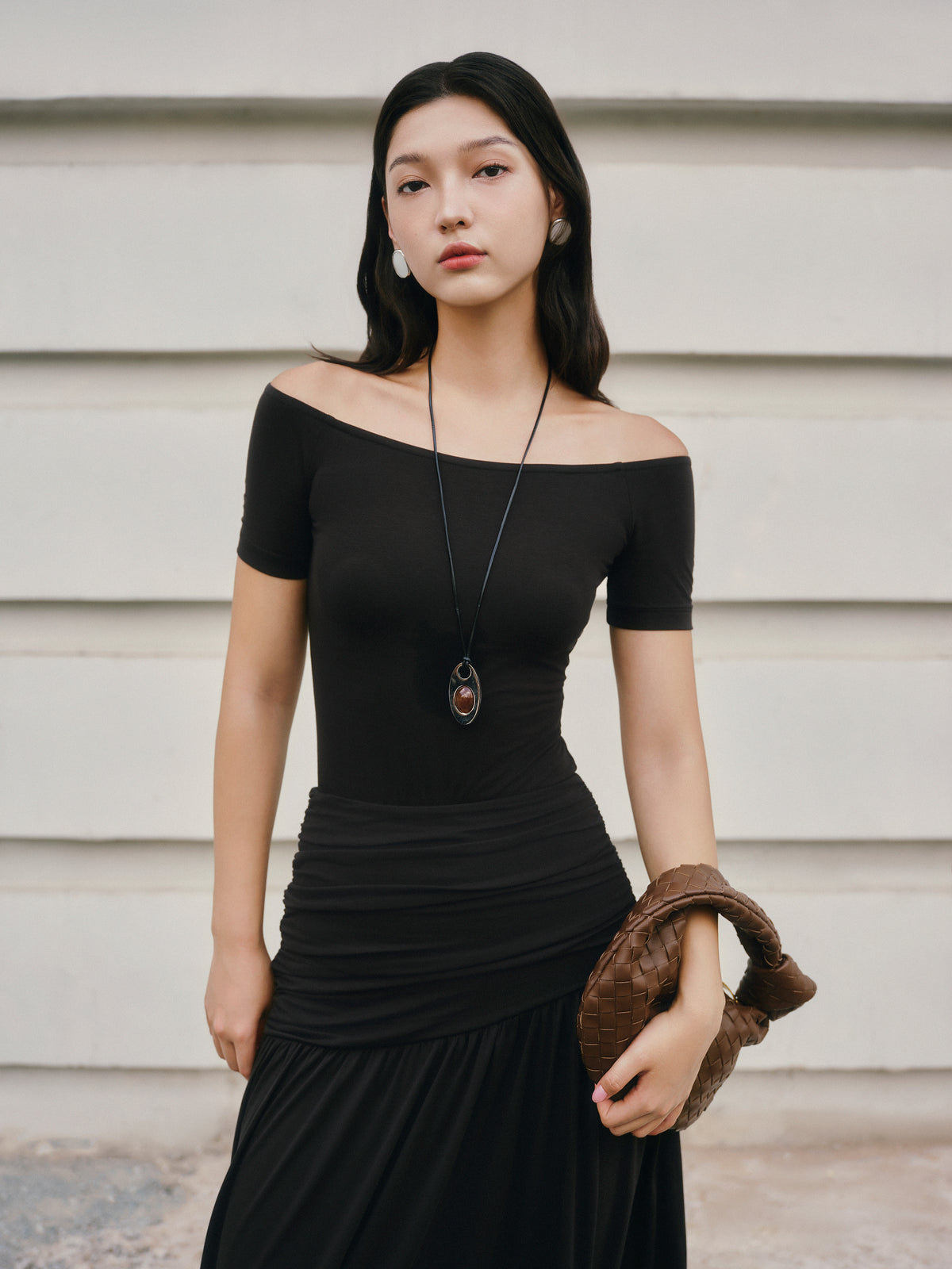 UPF50+ Stretchcosy™ Jersey Off-Shoulder Bodysuit