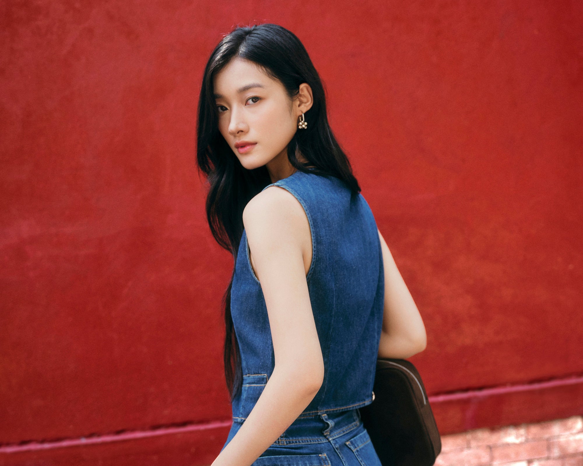 Gentle Denim Overlay Vest