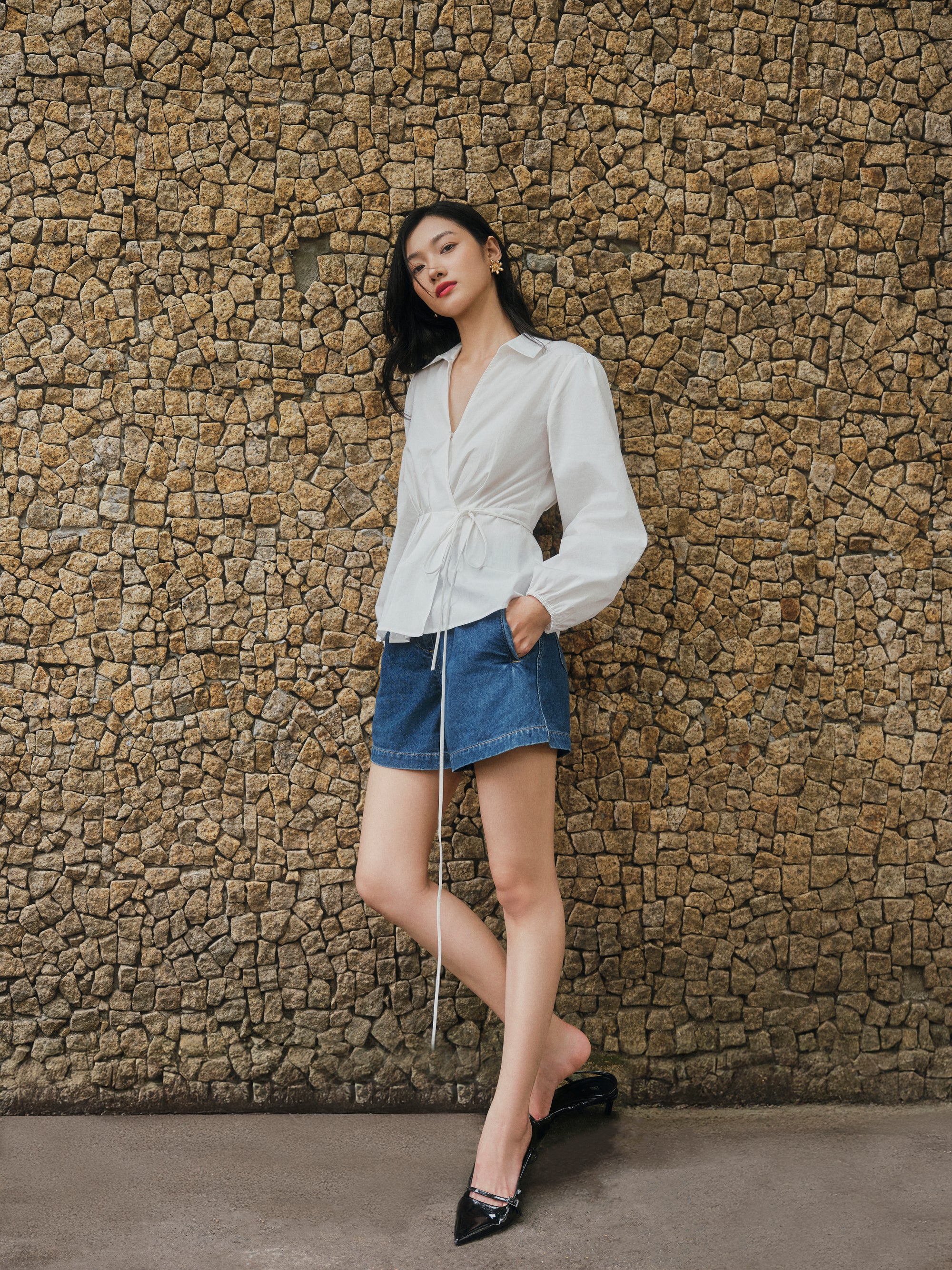 SUPIMA® Cotton Classics Tie-Wrap Shirt