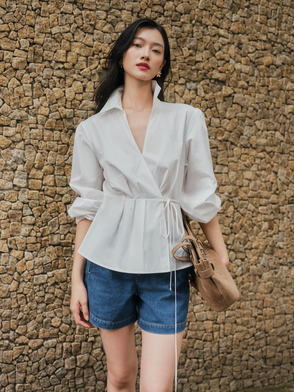 SUPIMA® Cotton Classics Tie-Wrap Shirt