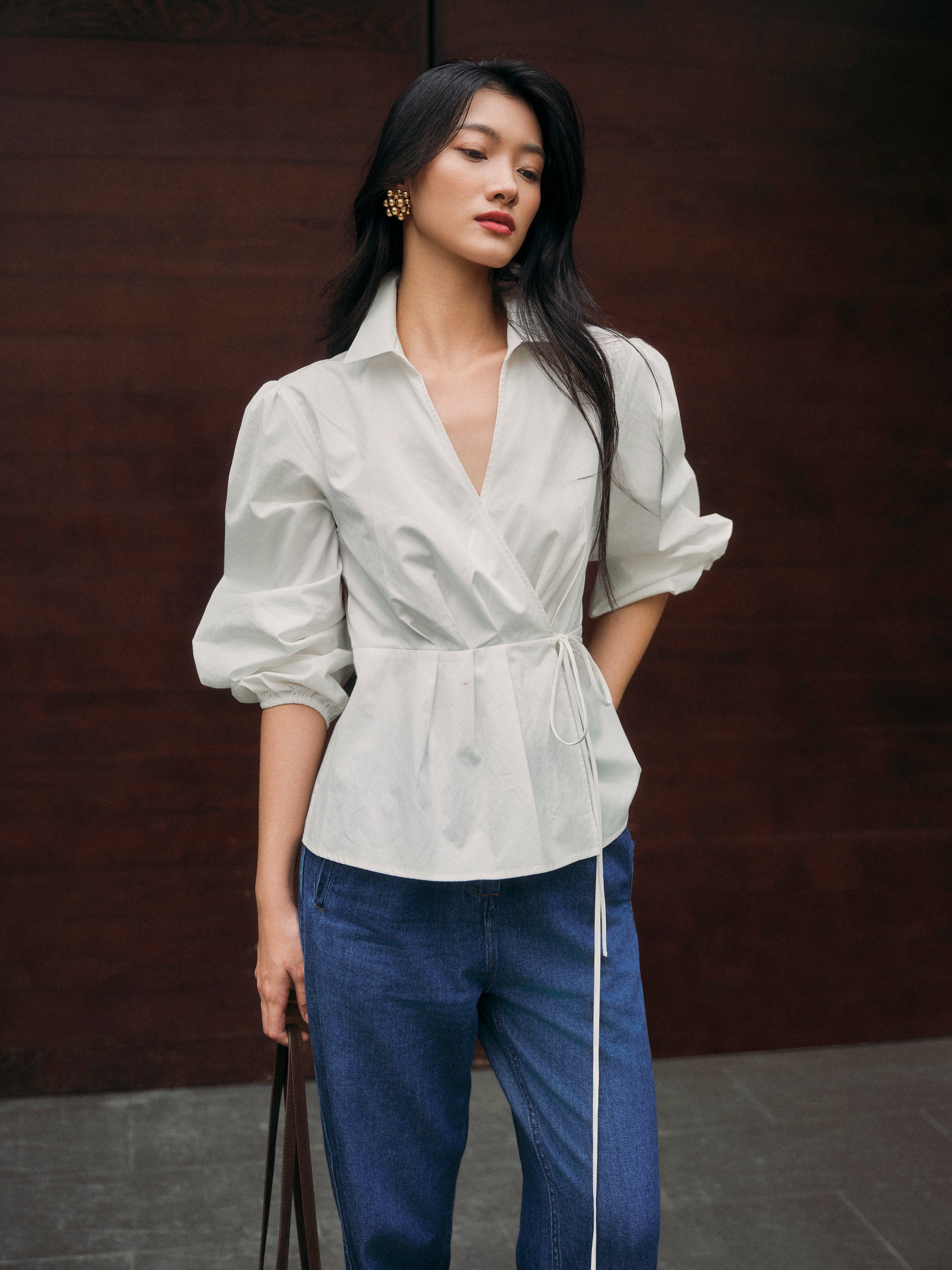 SUPIMA® Cotton Classics Tie-Wrap Shirt