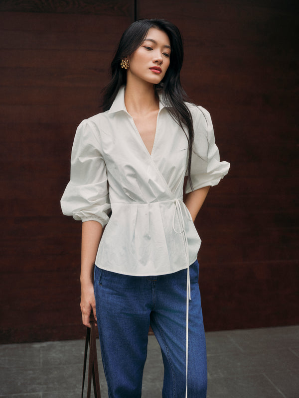 SUPIMA® Cotton Classics Tie-Wrap Shirt