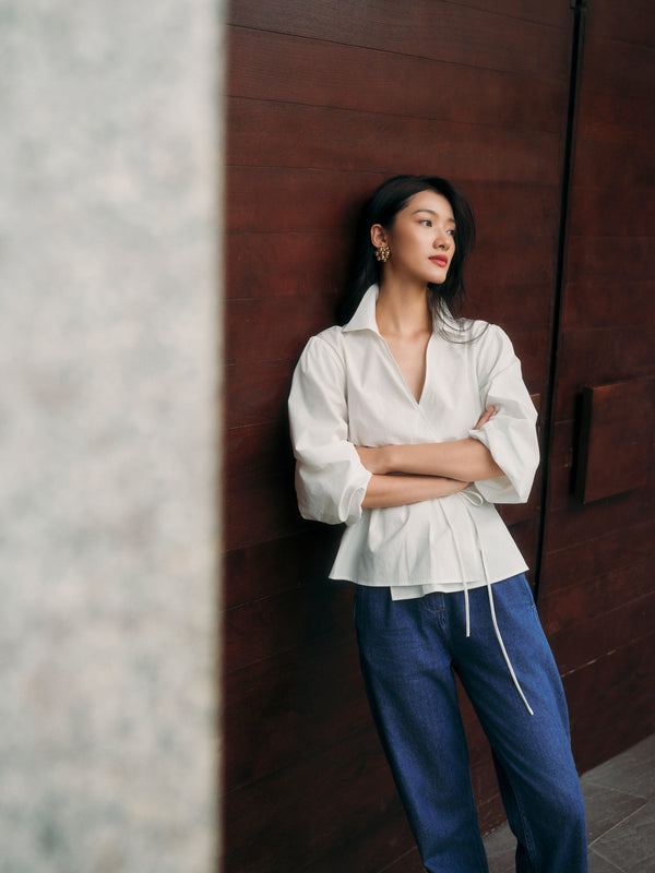 SUPIMA® Cotton Classics Tie-Wrap Shirt