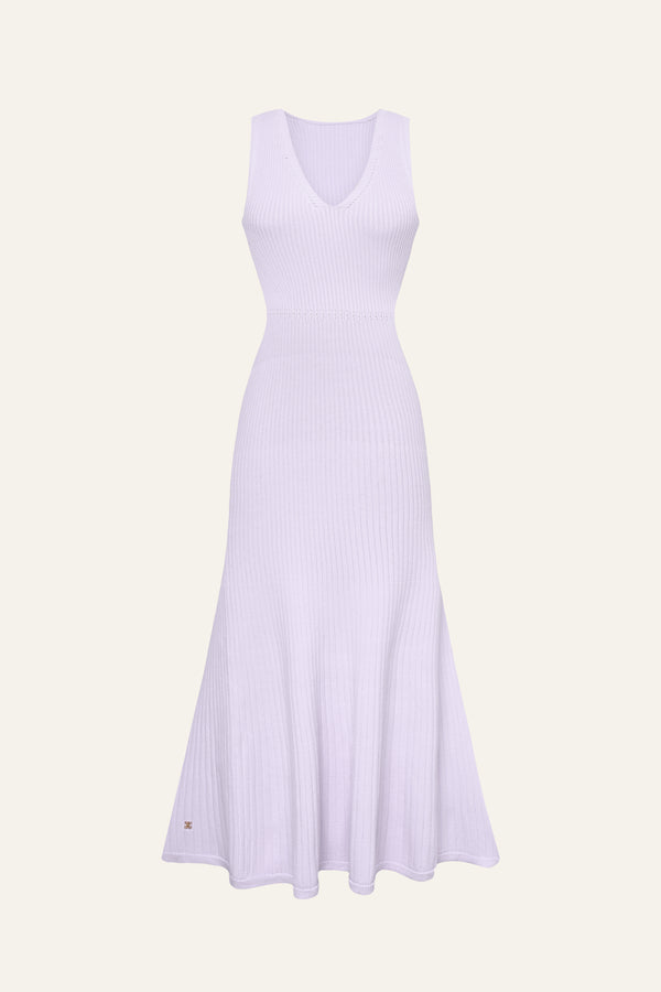 Seamless Knit Reversible Dress in Lilac