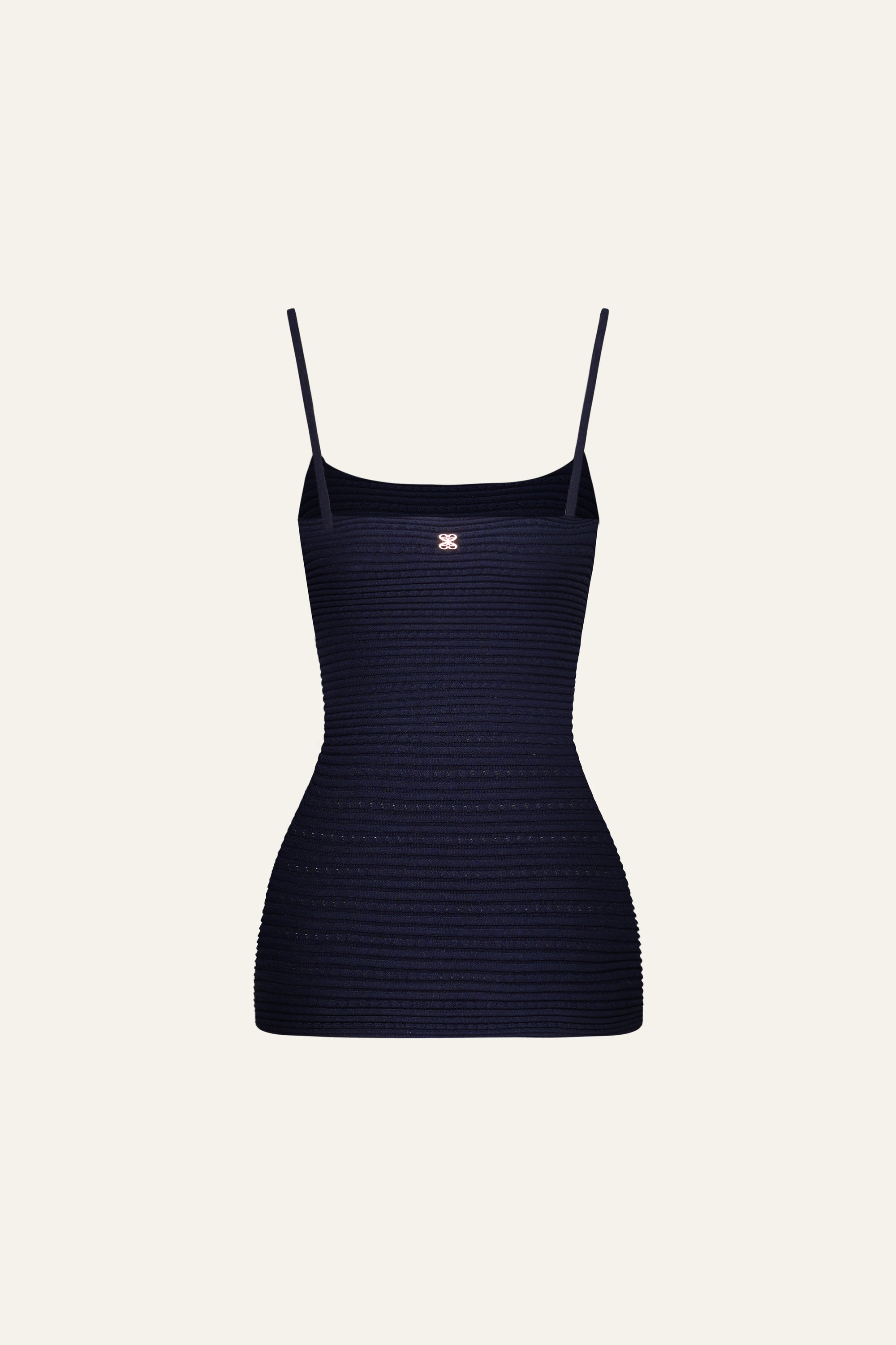 Seamless Knit Camisole Top in Black