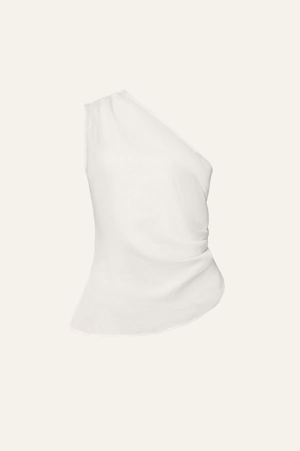 (Preorder for XS,S,M) Gentle Denim Toga Top in White