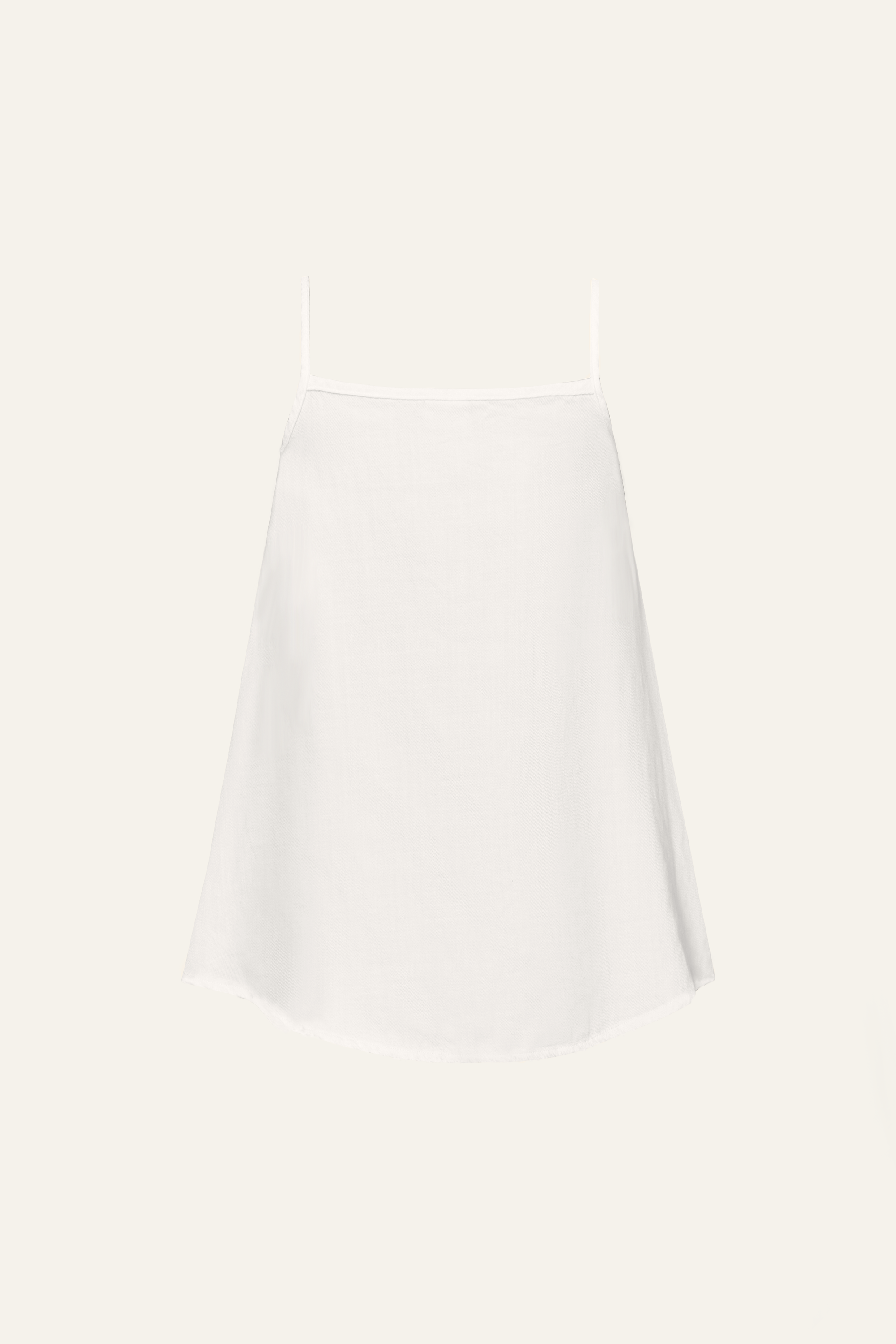 Gentle Denim Camisole Top in White