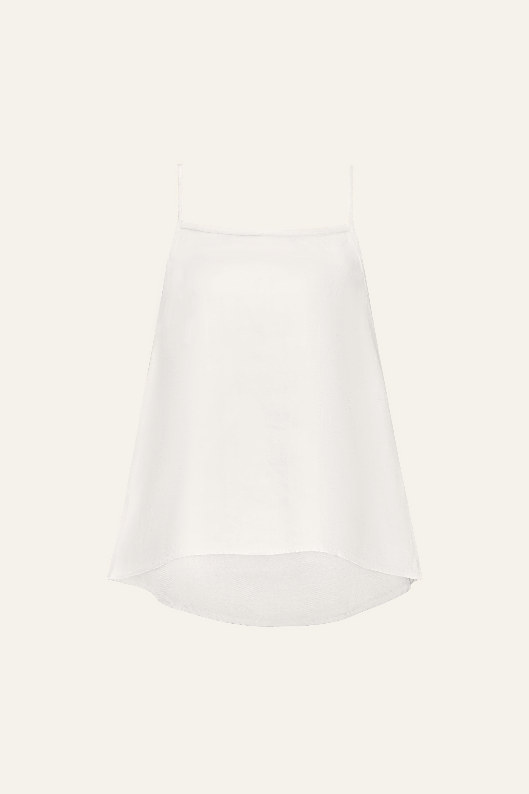 Gentle Denim Camisole Top in White